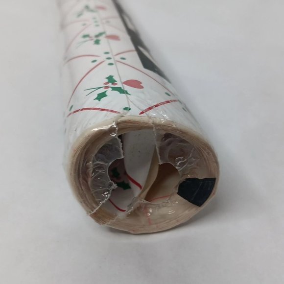 Vtg ConTact Brand Self Adhesive Plastic Shelf Liner Roll Red Mistleheart 1986 - Picture 7 of 10